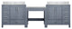 Lexora Coraline Double Bath Vanity Dark Gray 102 Vanity With Countertop
