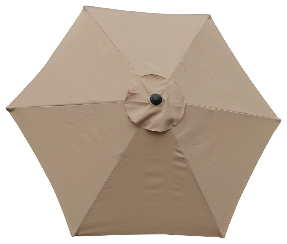Davee Furniture 7.5 Ft Orange Market/Patio Umbrella with Tilt and Crank, Tan