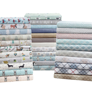 True North by Sleep Philosophy Cozy Flannel Printed Sheet Set, Multi