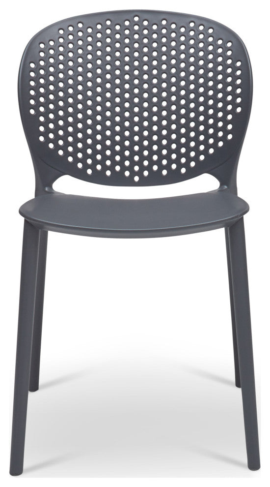 Metro Bailey Side Chair, Set of 4, Black Gray