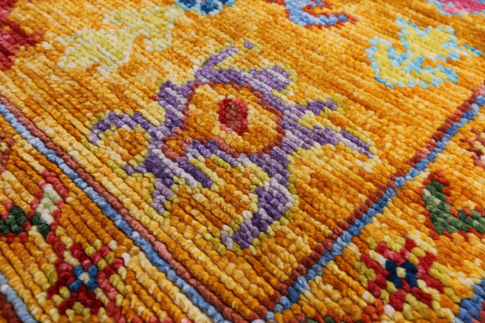 8' Square Turkish Oushak Hand Knotted Rug - Q16059