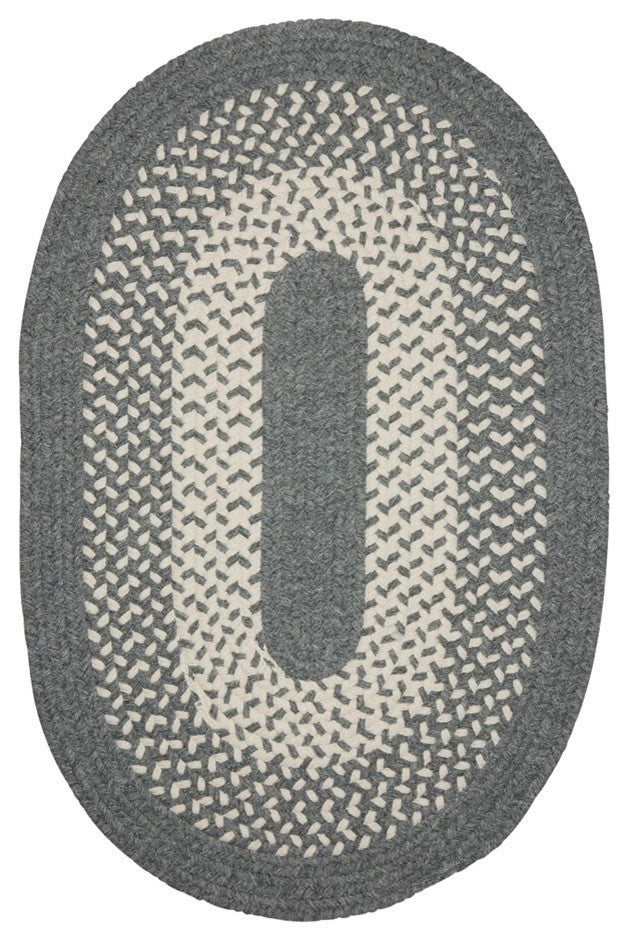 Colonial Mills Jackson JK40 Gray Traditional Area Rug, 2'x6' Oval