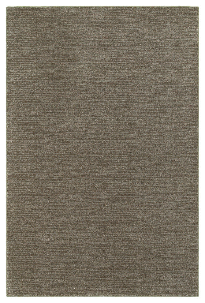 Oriental Weavers Richmond Collection Grey/Brown Solid Indoor Area Rug 6'7"X9'6"