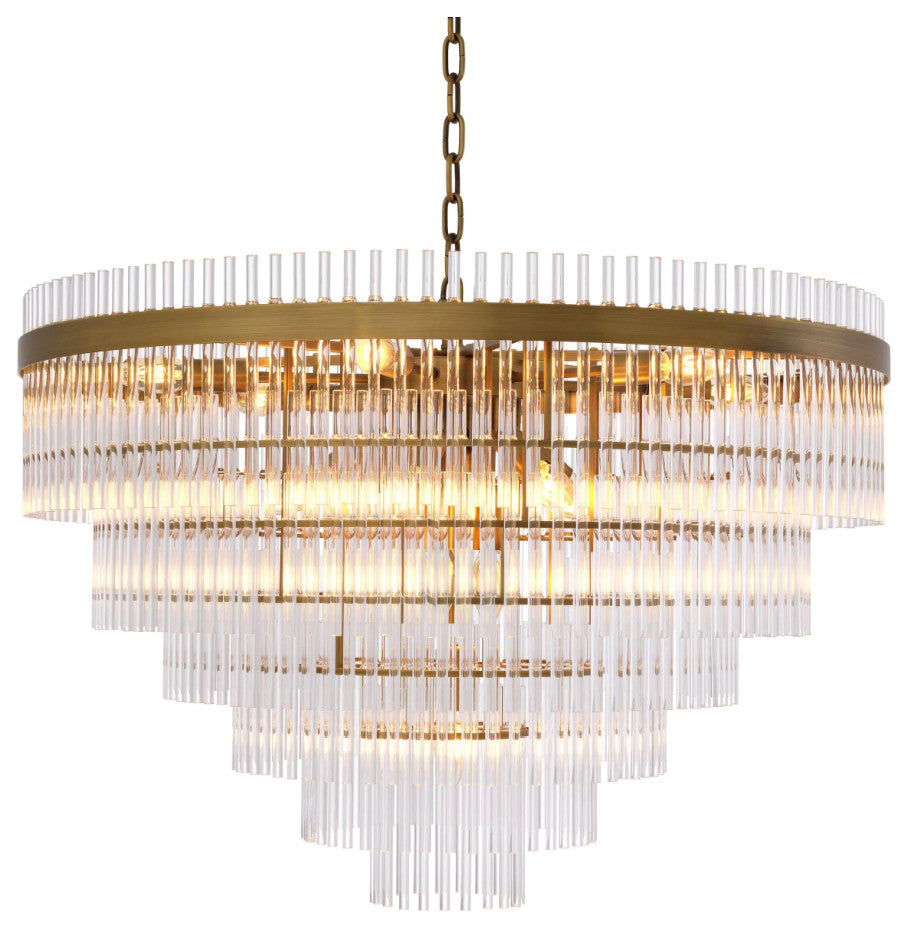 Cascading Glass Rods Chandelier | Eichholtz East