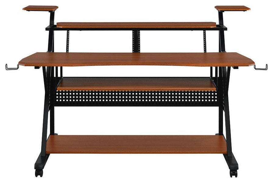 Acme Willow Music Desk Cherry and Black Finish