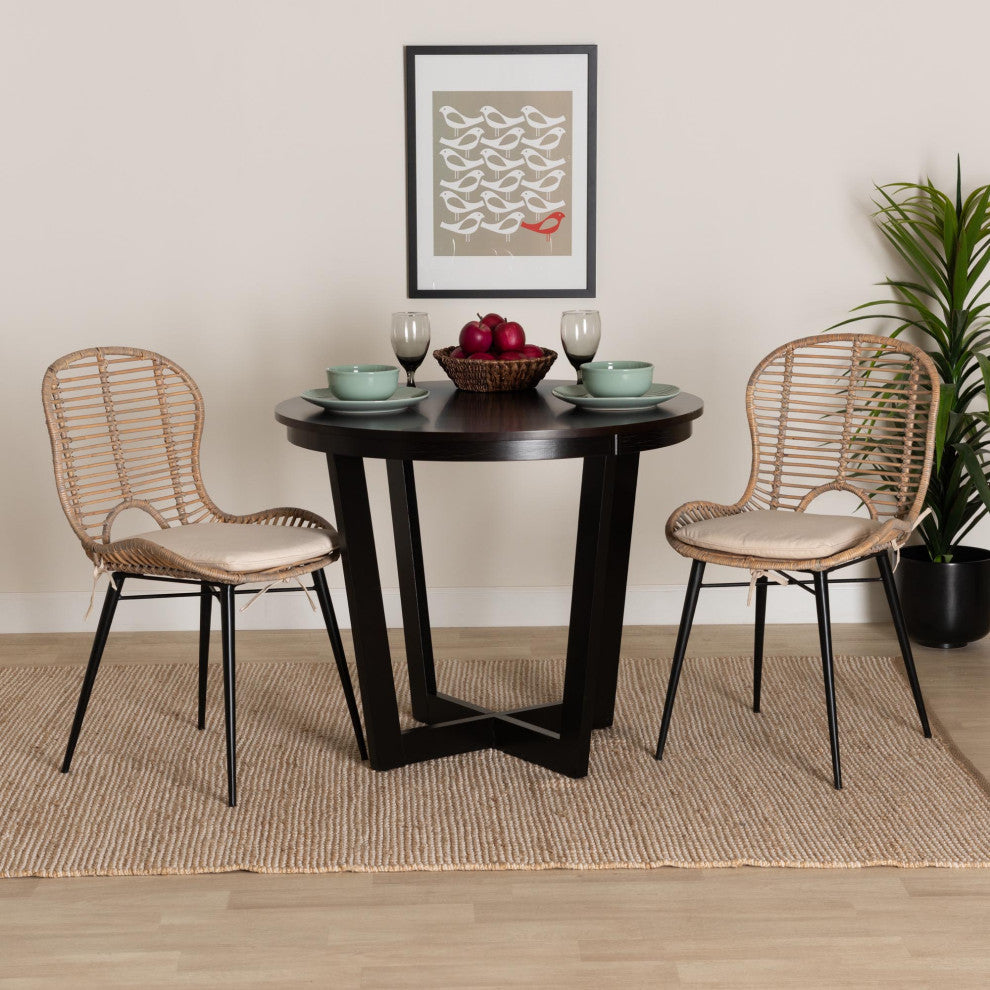 Sheryl Rattan Dining Chairs, Set of 2, Gray Wash