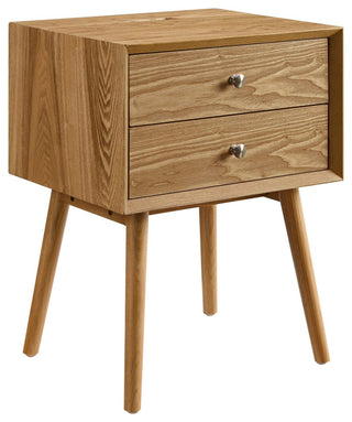 Modway Ember Wood Nightstand With USB Ports