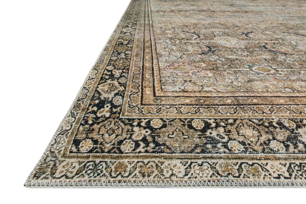 Olive Charcoal Layla Printed Area Rug by Loloi II, 3'-6"x5'-6"