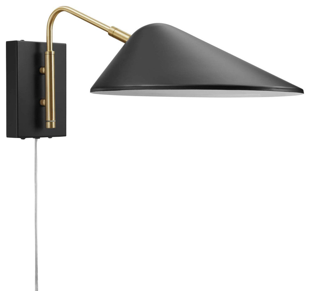 Journey 7" Swing Arm Wall Sconce Black -5296