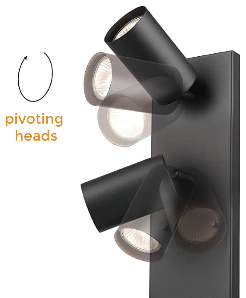 2-Light sconces wall lighting Metal lights for wall Davies black wall sconce