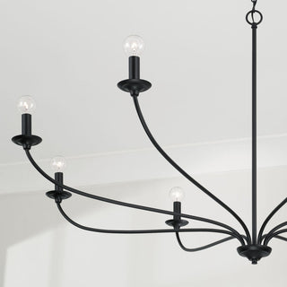 Capital Lighting Dolan 8-Light Chandelier 449981MB Matte Black