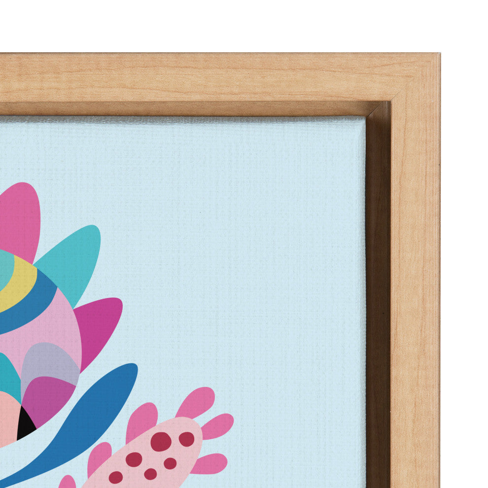 Sylvie Whimsical Floral Canvas by Rachel Lee of My Dream Wall, Natural 18x24