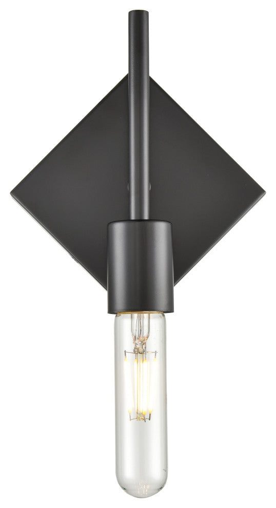 Mia 1-Light 6" Sconce, Matte Black