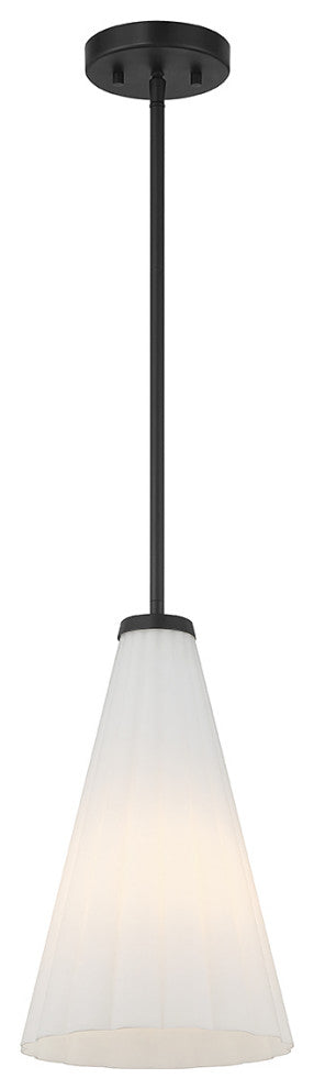 Bristol 1-Light Pendant, Matte Black, Matte Black