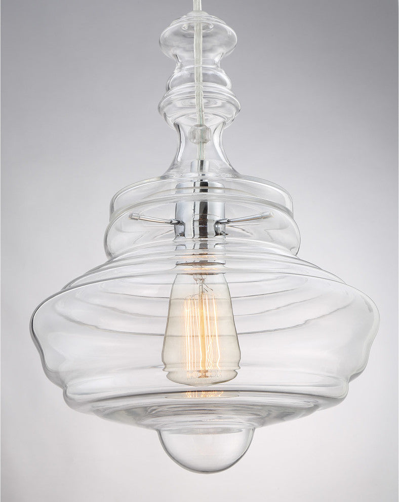 Quoizel QF2047C One Light Mini Pendant Morocco Polished Chrome
