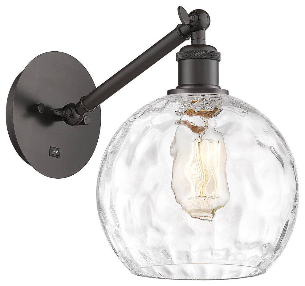 Innovations 317-1W-OB-G1215-8-LED 1-Light Sconce, Oil Rubbed Bronze