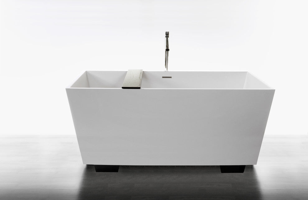 Cube Bath 08 60x30x22, Glossy, Matte Black Overflow