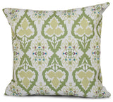 Bombay, Geometric Print Pillow, Green, 26"x26"
