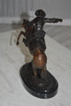 Bronco Buster by Remington Bronze Statue -  3" x 7" x 10"H.