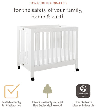 Origami Mini Crib, White