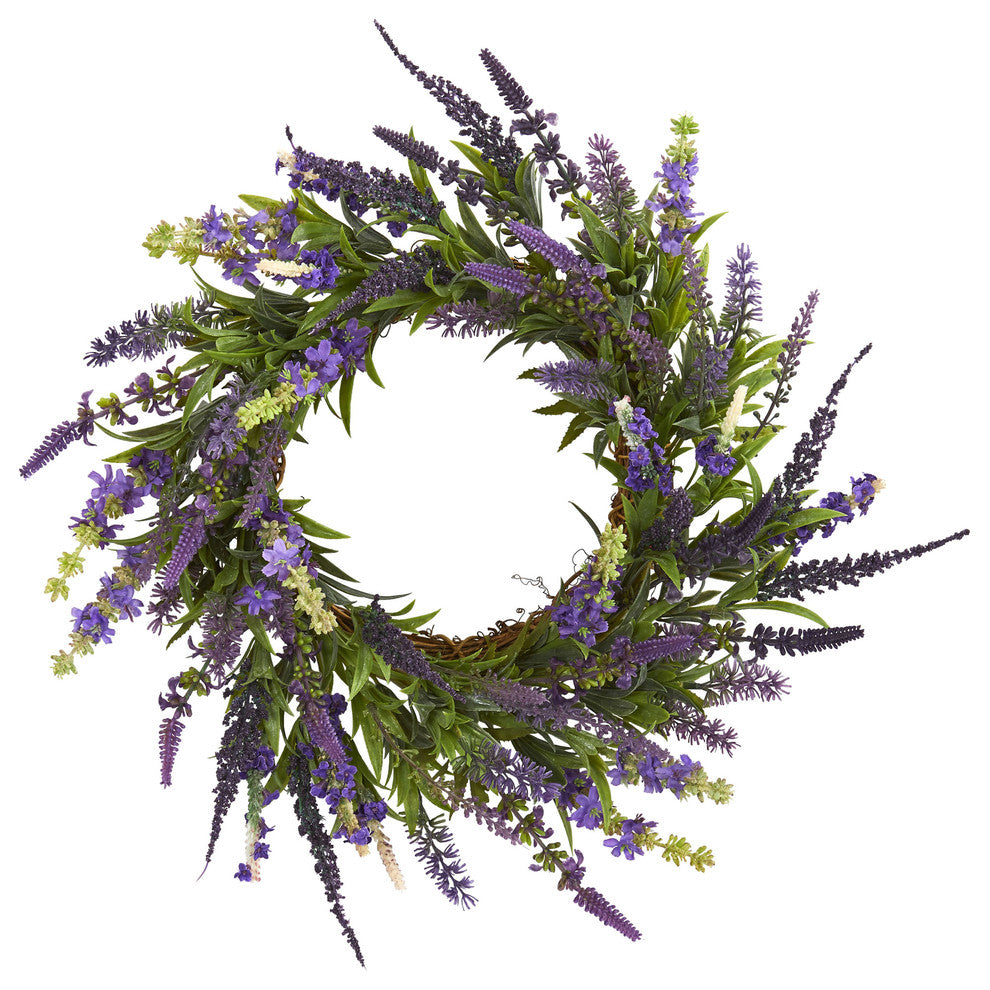 18" Lavender Wreath