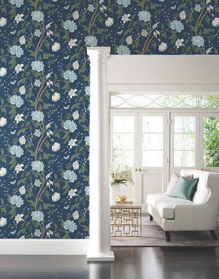 Teahouse Floral Wallpaper