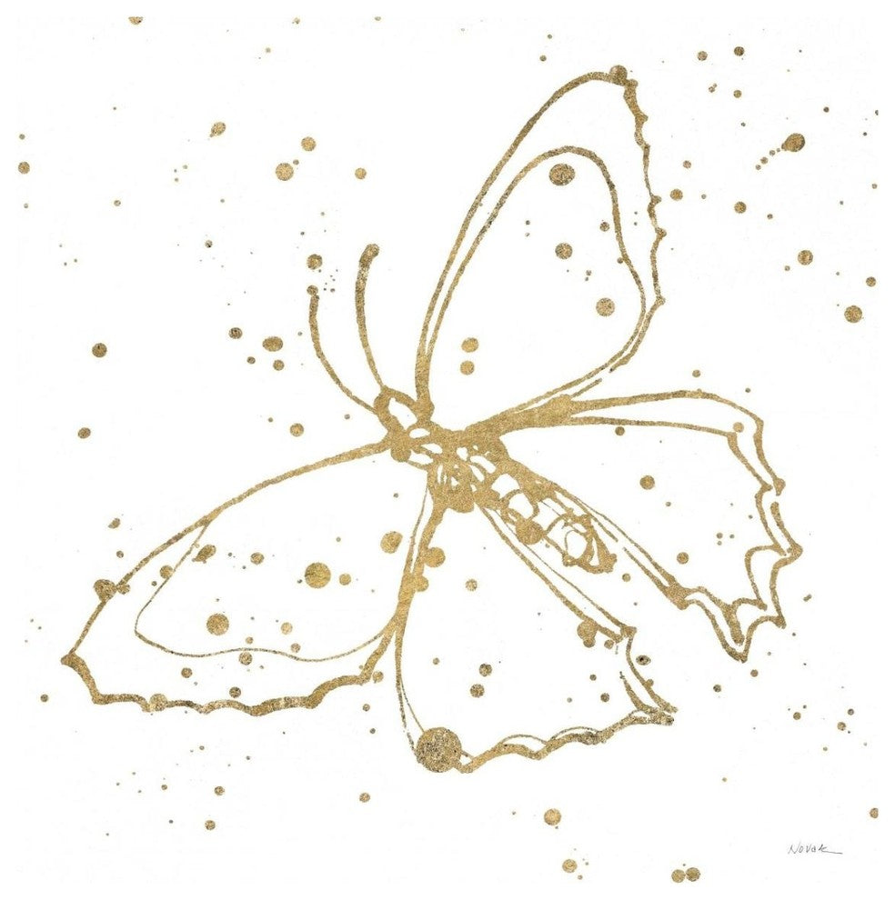 "Golden Wings II" Digital Paper Print by Shirley Novak, 38"x38"