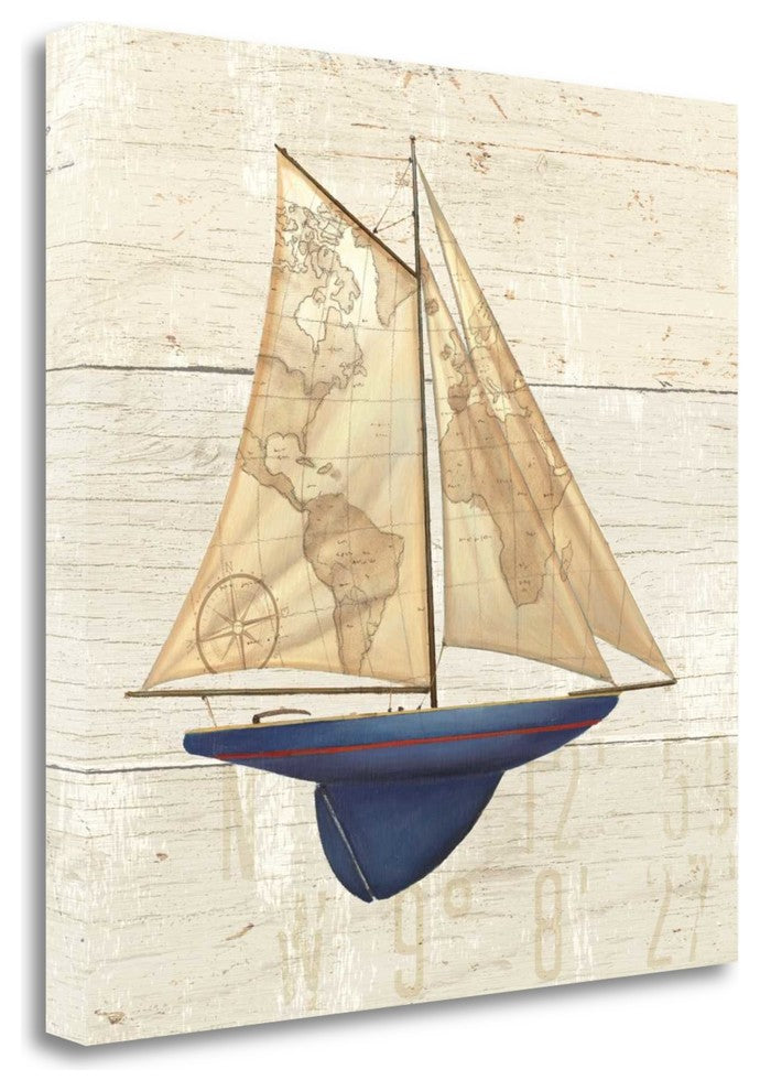 "Nautique I" By James Wiens, Giclee Print on Gallery Wrap Canvas, Ready to Hang