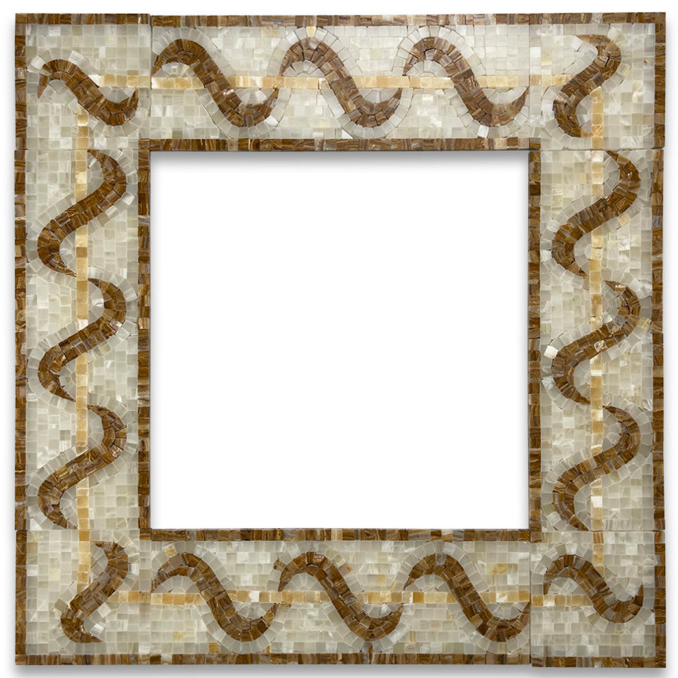 Mosaic Border Listello Tile Melody Onyx 4.7x13.4 Marble Polished, 1 piece