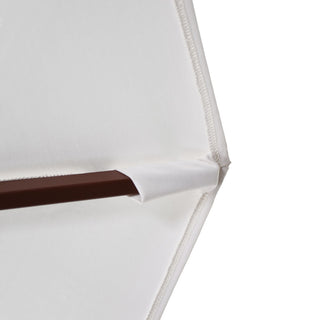 9' Square Push Lift Wood Umbrella, Olefin, Sunset