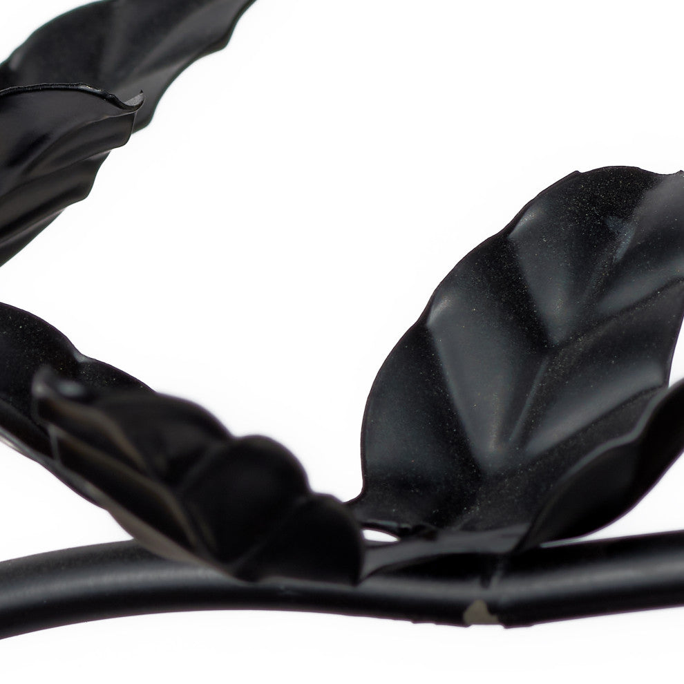 Blooming Iron 6-Light Chandelier, Black