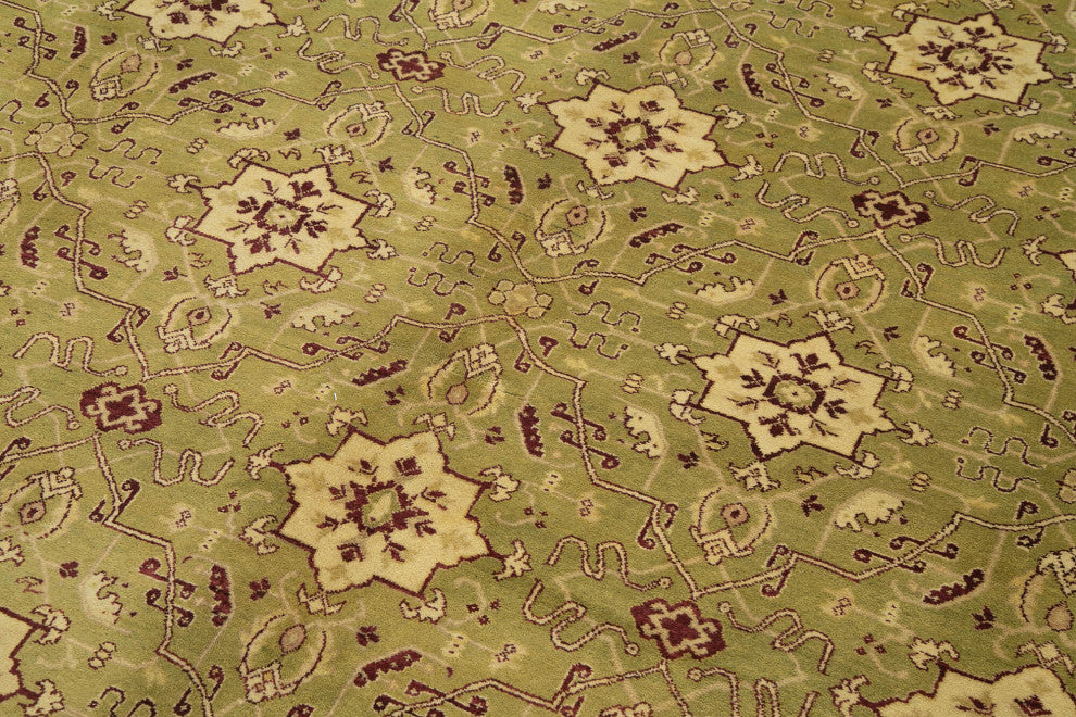 Rug N Carpet - Handwoven Oriental 8' 0" x 10' 2" Unique Oushak Area Rug