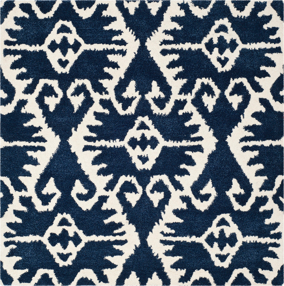 Safavieh Wyndham WYD323C 7' Square Royal Blue Rug