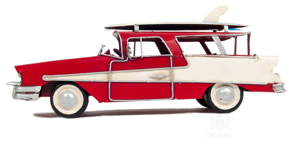 c1957 Red Ford Country Squire Station Wagon Sculpture