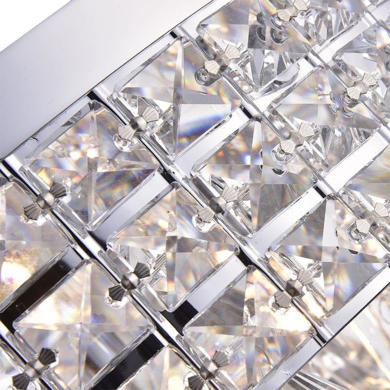 Aello 4-Light Crystal Flush Mount, Chrome