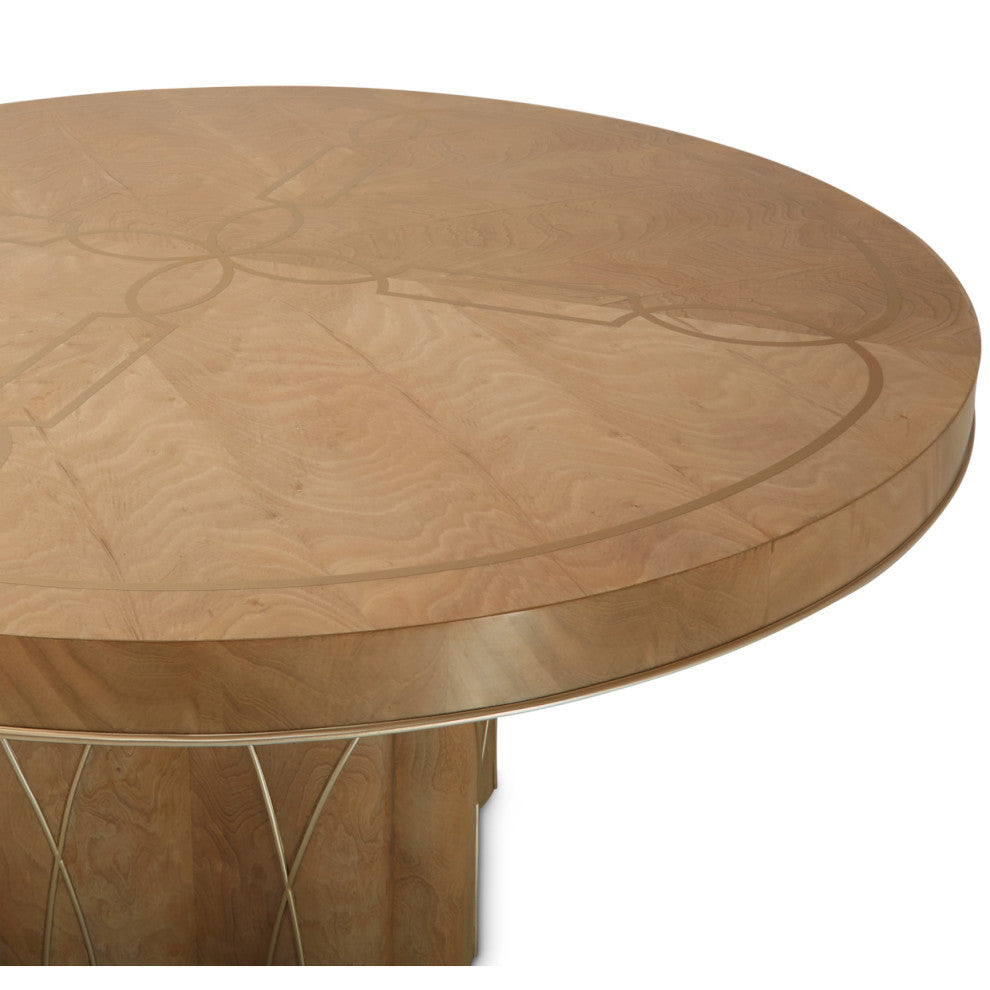 AICO Furniture Villa Cherie 5 Piece Round Dining Table Set