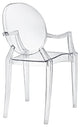 Nicer Furniture Set of 4 Philippe Starck Louis XVI Ghost Chair Crystal