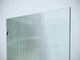 38"x78" Frameless Shower Door Single Fixed Panel Fluted, Matte Black
