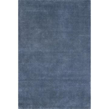 Arrel Speckled Wool-Blend Area Rug, Denim 6' x 9'
