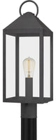 Quoizel TPE9008MB One Light Outdoor Post Mount, Mottled Black Finish