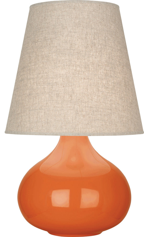 June Accent Lamp, Buff, Pumpkin