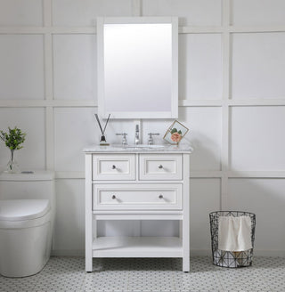 Anderson Rectangle Vanity Mirror, 24", White