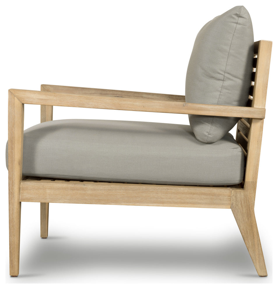 Amaya Outdoor Chair-Natural Acacia