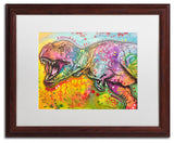 Dean Russo 'T Rex 2' Art, Wood Frame, White Mat, 20x16