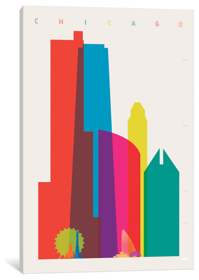 "Chicago Gallery" by Yoni Alter, 18x12x1.5"