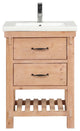 Marina 24" Bathroom Vanity, Driftwood Finish