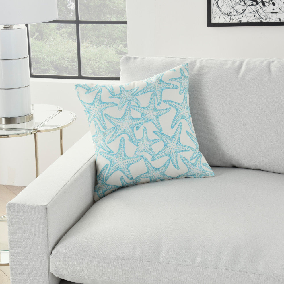 Mina Victory GT133 Throw Pillow, Turquoise, 18" x 18"