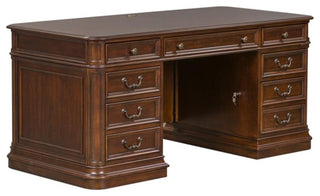 Brayton Manor Dark Brown Jr Executive Desk