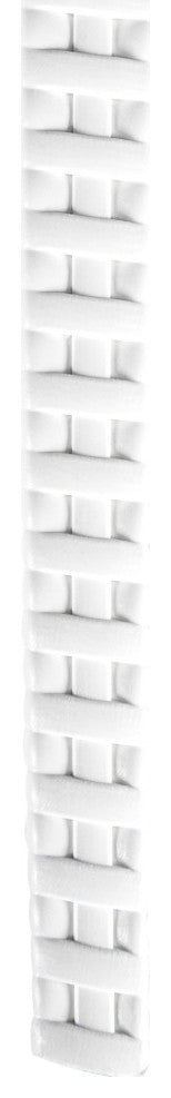 LeisureMod Kent Modern Stackable Outdoor Dining Chair Set of 2, White