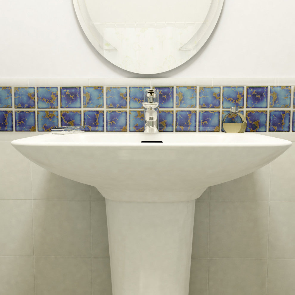 Channel Terra Azure Mega Square Porcelain Floor and Wall Tile